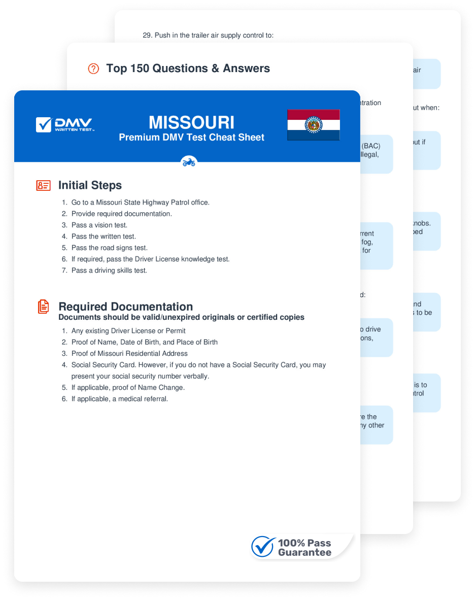 DMV Cheat Sheets