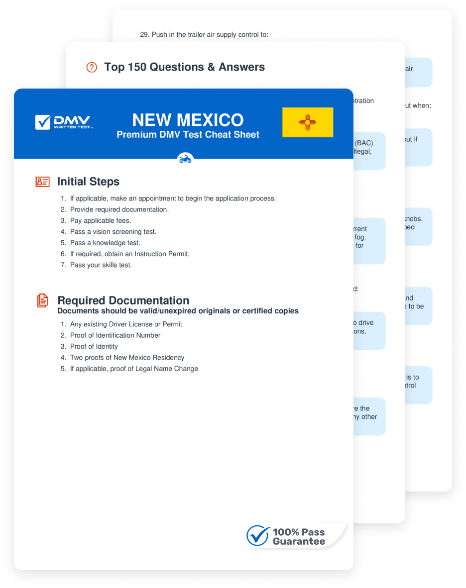 DMV Cheat Sheets