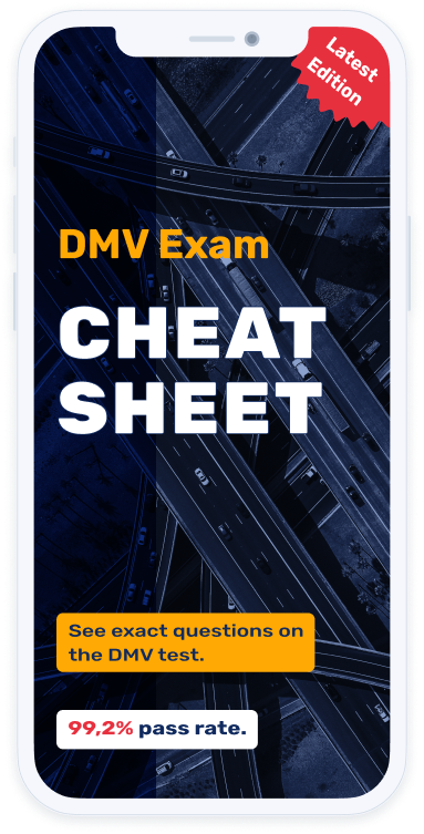 dmv written test cheat sheet 2018