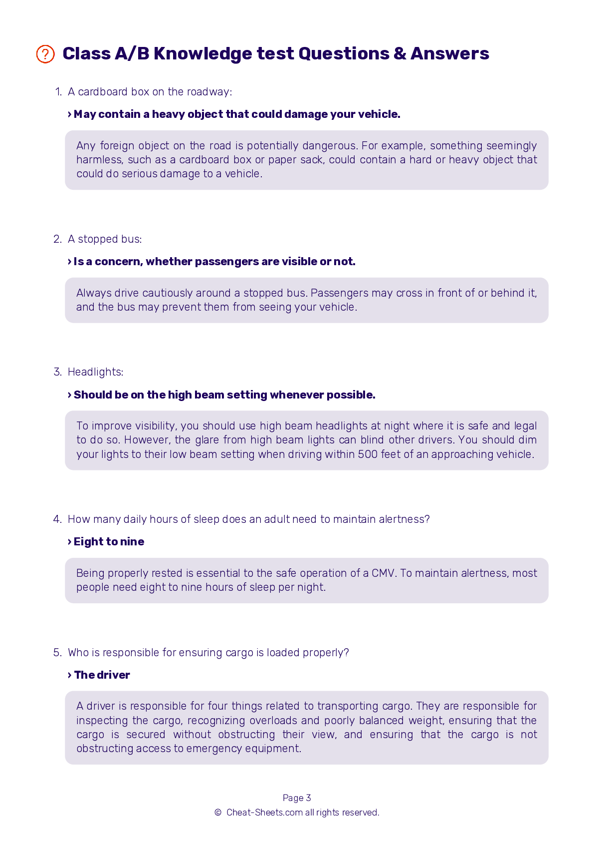 2024 Indiana DMV CDL Permit Test Cheat Sheet 99 Pass Rate 