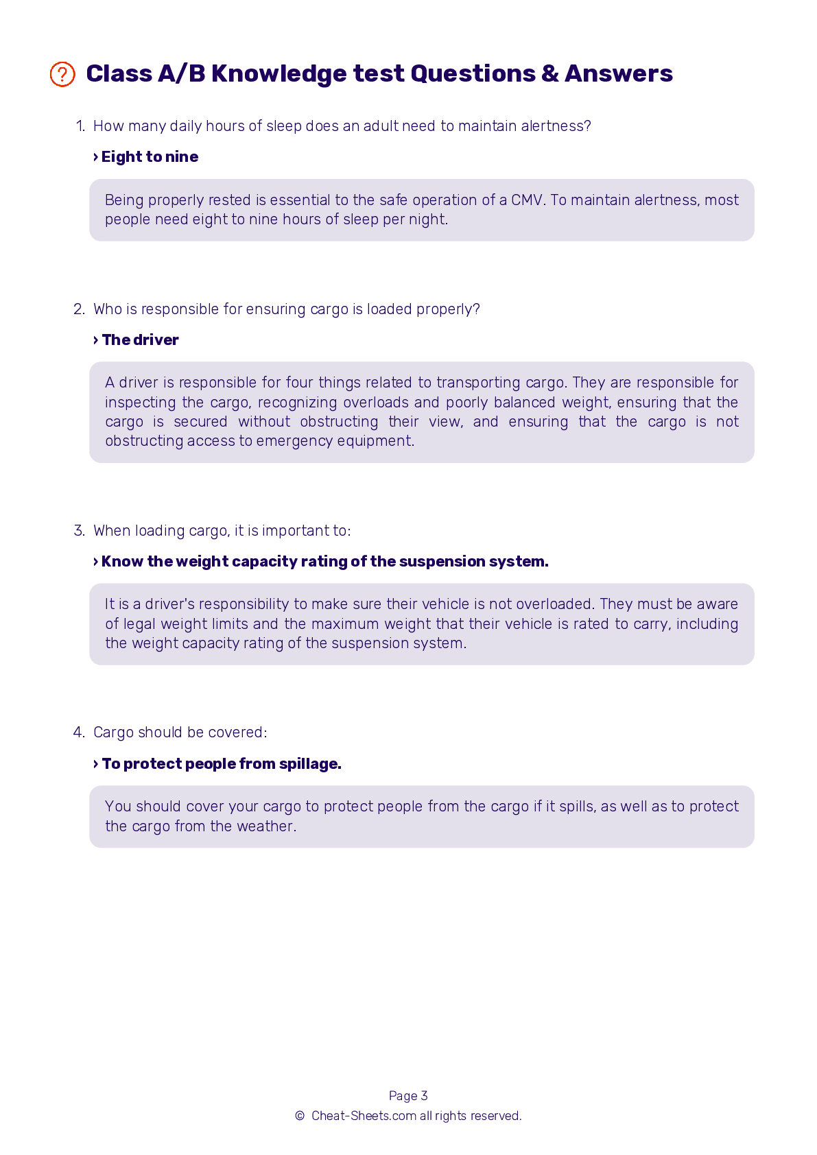 2023 Louisiana DMV CDL Permit Test Cheat Sheet. 99 pass rate!