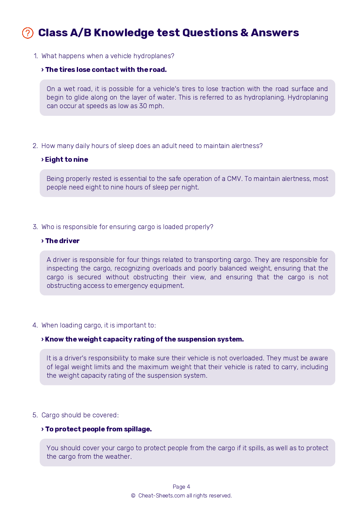 2023 Oklahoma DMV CDL Permit Test Cheat Sheet 99 Pass Rate 